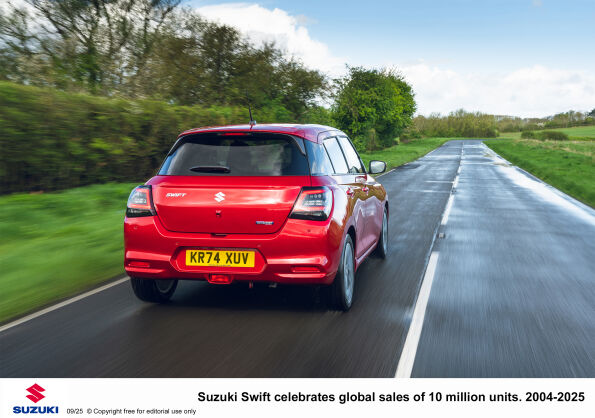 Suzuki Swift celebrates global sales of 10 million units. 2004-2025
