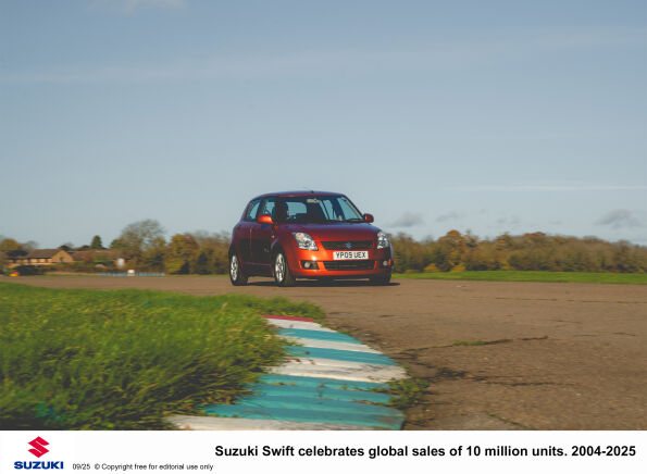 Suzuki Swift celebrates global sales of 10 million units. 2004-2025