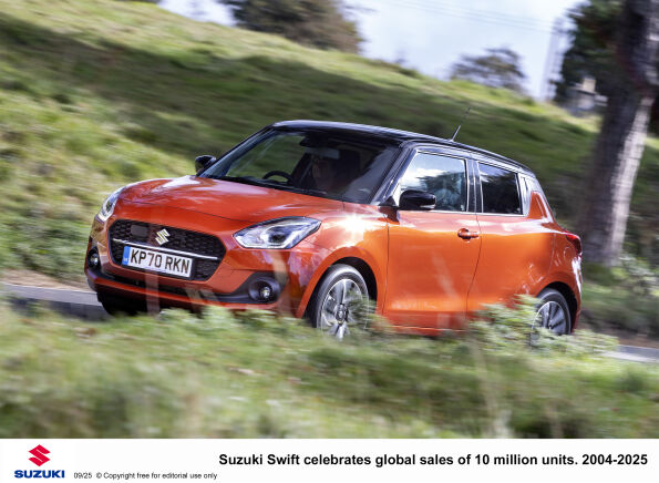 Suzuki Swift celebrates global sales of 10 million units. 2004-2025
