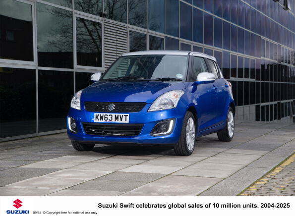 Suzuki Swift celebrates global sales of 10 million units. 2004-2025