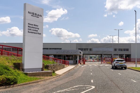 Front gate of Nissan Sunderland plant