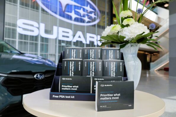 Pick up a complimentary PSA prostate cancer screening test at Subaru UK dealers